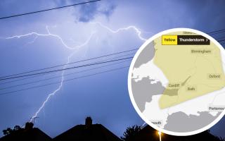 The Met Office has issued a yellow weather warning for Wiltshire