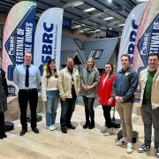 The Festival of Sustainable Homes will be held at the National Self Build and Renovation Centre later this month. Pictured: Harvey Fremlin and Laura Wildish with their colleagues at the National Self Build and Renovation Centre in Swindon
