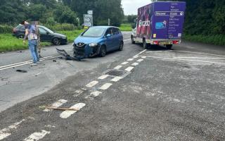 A crash at Black Dog Crossroads last August