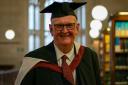 Former journalist Paul Deal has just graduated with a MA History degree from the University of Bristoil despite losing much of his eyesight when he was studying.