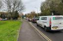 Traffic on Windsor Drive in Devizes during roadworks last year