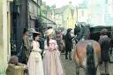 Corsham's historic streets are so outstanding they are frequently used as film locations, seen here as a backdrop for the latest series of Poldark