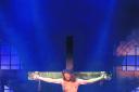 Rob Dallimore in the final dramatic scenes of Jesus Christ Superstar in Bath