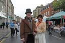 Mike Heaton and Jacqueline McKinley in period costume for the Warminster Festival Street Fair. Picture Trevor Porter