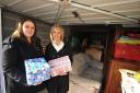 Samantha Burton and Sharon Shackleford, of Helping Survivors of Domestic Violence, with some the items donated. Picture by Glenn Phillips