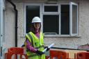 Rebecca Thursby at the site of the new Wiltshire children’s hospice in Devizes