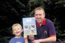 Alfie Waker and dad Martin, who are off on a sponsored 12-mile cycle ride