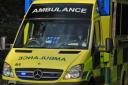 A woman in her 50s was taken to hospital suffering head injuries following a crash on the M4 this morning