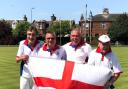 The Royal Wootton Bassett bowlers who won the senior fours title at the British Isles Championships
