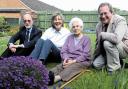 Age Concern volunteer Jackie Cuttle will continue to offer Phylis Ponting free help in her garden in Devizes. Also pictured are Steve Coe and Alan Truscott from the charity