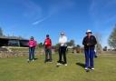 Kingsdown Golf Club four captains’ Phil Hodges, Maura Coughlan, (Ladies) Gary Gale-Sides (Seniors) and George Sawyer (Juniors)
