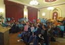 Over 100 people attended the rally in Chippenham.