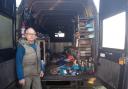 Mr Lee had thousands of pounds worth of equipment stolen from his van.