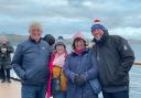 Peter Russell, Jane Newman, Margaretta Russell and Ian Newman on their cruise.