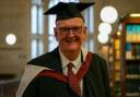 Former journalist Paul Deal has just graduated with a MA History degree from the University of Bristoil despite losing much of his eyesight when he was studying.