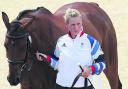 Great Britain's Zara Phillips with her horse High Kingdom before they take part in the horse Inspection today