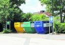 One of the mini recycling centres