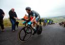 Sir Bradley Wiggins during the National Time Trial Championships, Monmouthshire