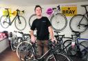 Nick Gordon in his new bike shop, Pewsey Velo. Picture by Paul Morris