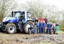 Students from Lackham College hold a 24 hour Ploughing match to raise funds for Wiltshire Air Ambulance and Meningits UK. March 2017. Pictures by Diane Vose DV5521/09.