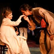 Rupert Everett and Clemence Poesy in Uncle Vanya at the Theatre Royal Bath Photo: Nobby Clark