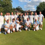 The Royal Wootton Bassett team who won the Wiltshire men's four-rink league title