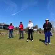 Kingsdown Golf Club four captains’ Phil Hodges, Maura Coughlan, (Ladies) Gary Gale-Sides (Seniors) and George Sawyer (Juniors)
