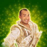 Louie Spence in Jack and the Beanstalk at the Wyvern Theatre in Swindon