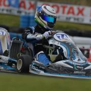 Louis Harvey in action during round four of the British Karting Championship at Warden Law	          Photo: Chris Walker