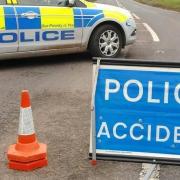 Main road near Chippenham closed due to overturned lorry