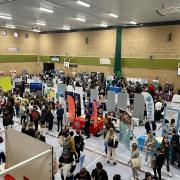Visitors flock to the Careers Fair in Chippenham today