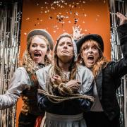 L-R: Laura Dobie (Susannah Edwards), Alice Higginson-Clarke (Temperance Lloyd) and Sian Keen (Mary Trembles) in Hags by Scratchworks Theatre Company.