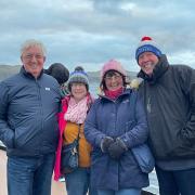 Peter Russell, Jane Newman, Margaretta Russell and Ian Newman on their cruise.