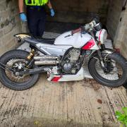 The stolen motorbike in Corsham