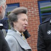 Princess Anne during a visit to Wiltshire