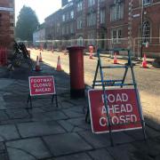 Roadworks on Long Street during phase one