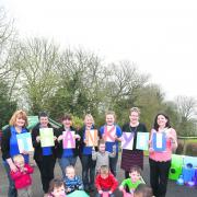 Devizes Opportunity Centre staff and children say thank you
