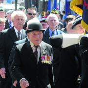 Wiltshire war veterans parade in Salisbury