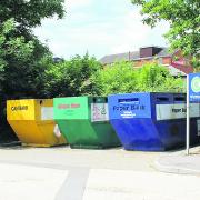 One of the mini recycling centres