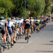 Tour of Britain riders head for Shane's Castle, Devizes. Picture by Paul Morris