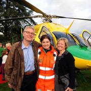 Paramedic Jo Munday with Chris and Maralyn Locke.