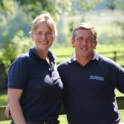 Ogbourne Maizey trainer Emma Lavelle and her husband Barry Fenton