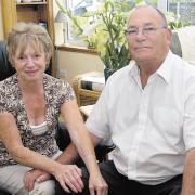 Sue and Len Goodridge believe the air ambulance should be kept as it is