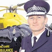 Chief Constable Brian Moore at the Air Support Unit