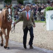 2017 Winners Andrew Nicholson and Nereo during the first horse inspection at the 2018 Badminton Horse Trials. Picture: TIM CRISP.