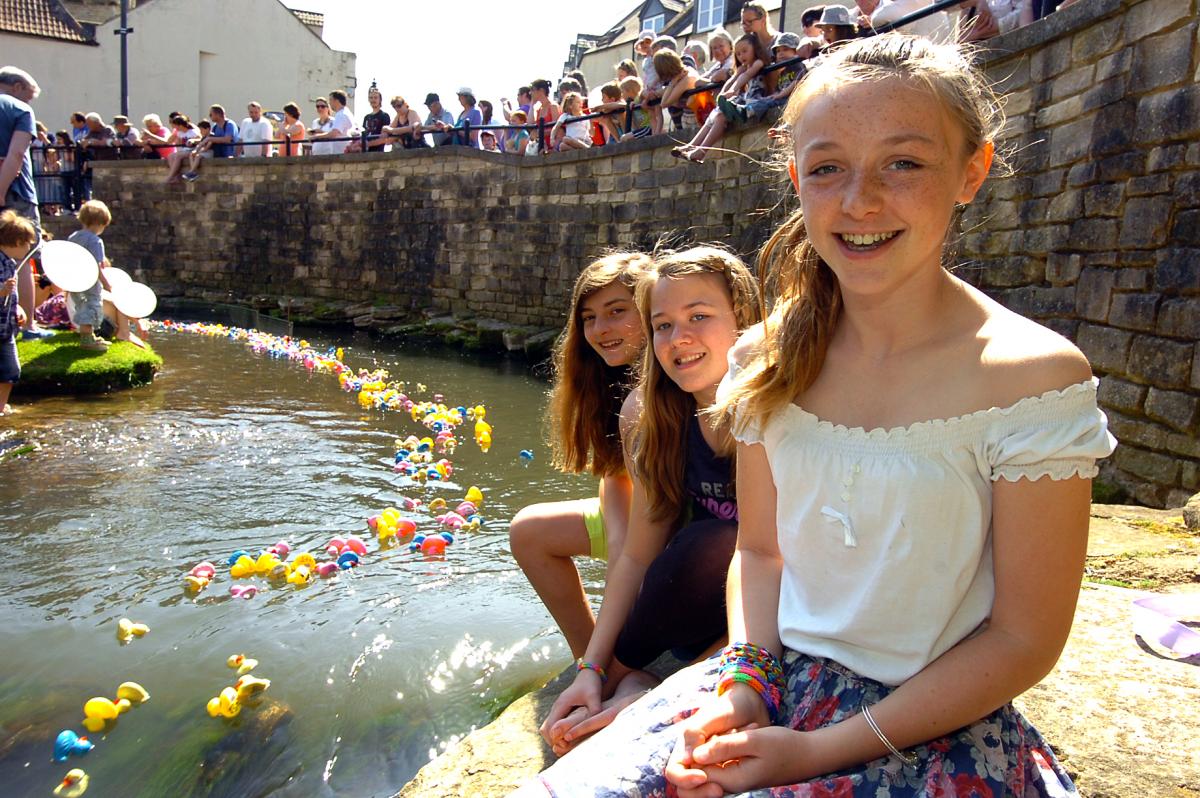 Fun at this year's Calne Duck race 2014