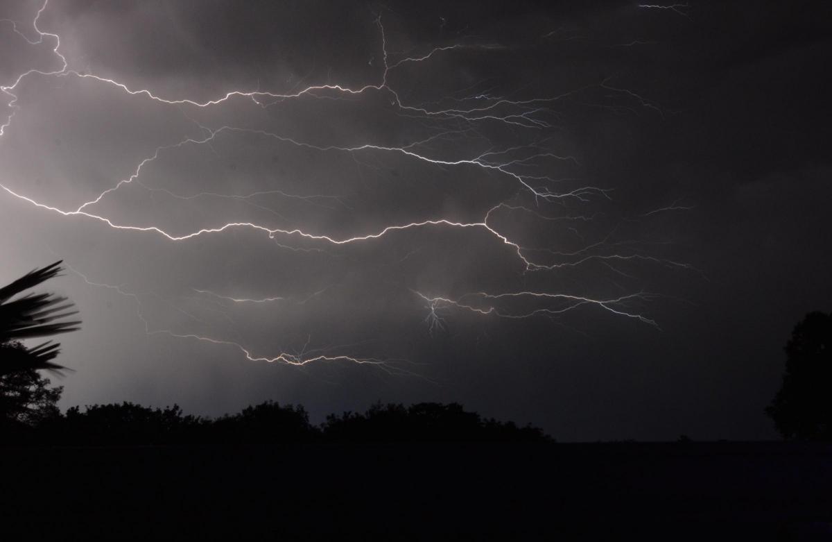 Pictures of the storm over Nursteed, Devizes, by Hamish Atkinson