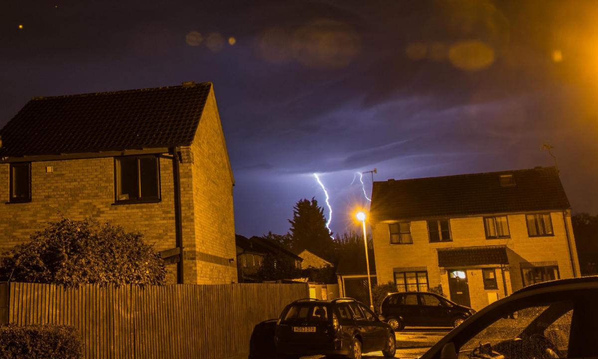 The storm in Calne. Pictures by Derek "Sossij" Liversidge