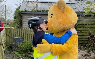 Thomas, 14, cycled 67 miles for Children in Need.