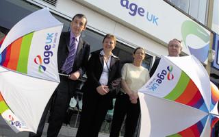 From left, Brian Deeley, chief executive of Age Uk Wiltshire, Alison Davis, PA to Mr Deeley, Maggie Capper, manager of Age UK Chippenham, and Mike Weston, chair of trustees of Age UK